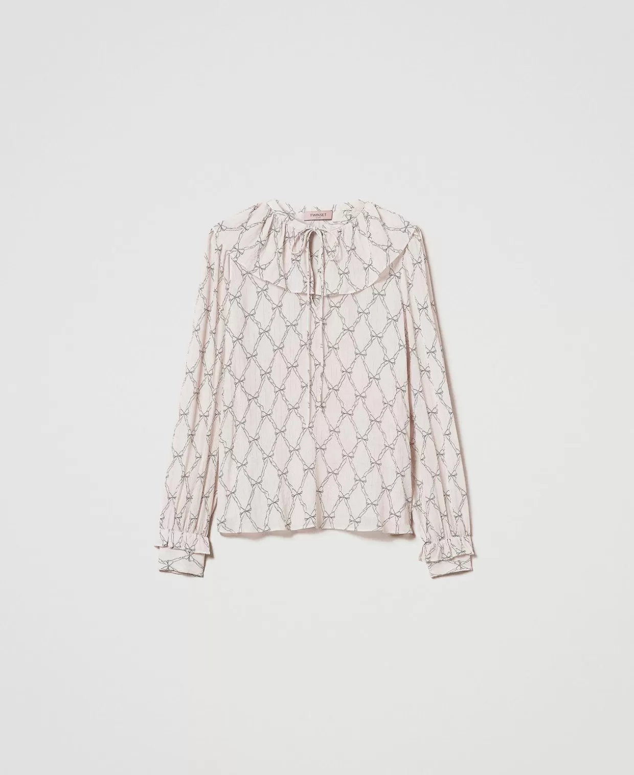 TWINSET Milano Blouses Et Chemises*Blouse En Crépon Avec Imprimé Nœuds