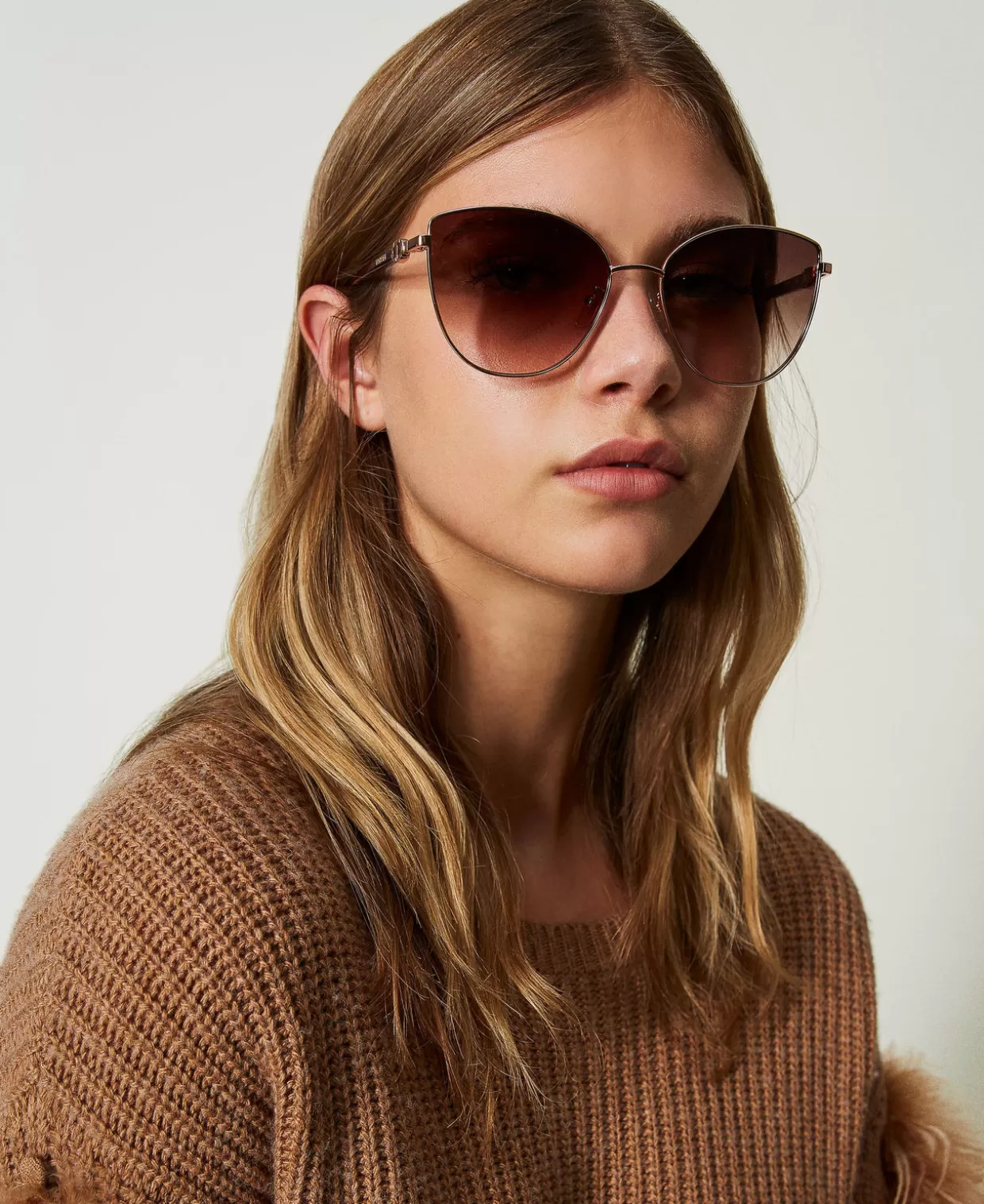 TWINSET Milano Lunettes De Soleil*Lunettes De Soleil œil-de-chat En Acier