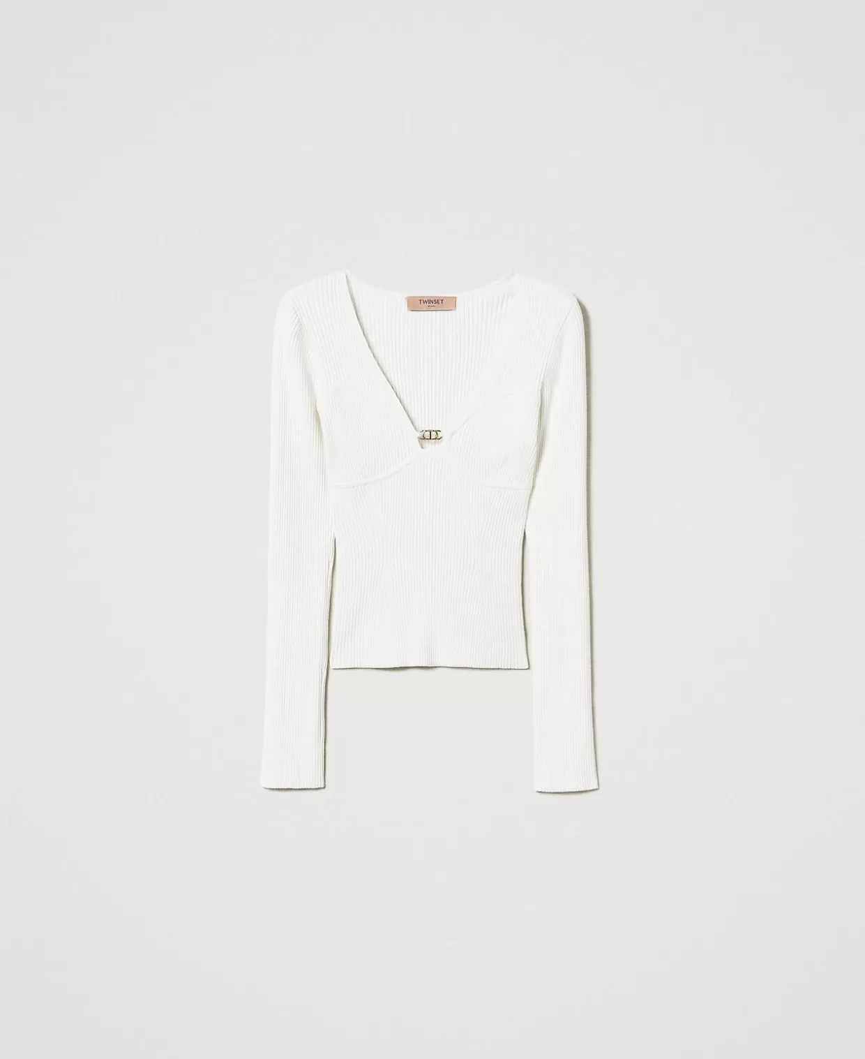 TWINSET Milano Pulls Et Cardigans*Pull Ajusté Avec Logo Oval T